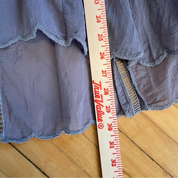 JOHNNY WAS Vara Blouse Top Cupra Rayon Embroidered Cut Out Ladder Lace Boho - Picture 15 of 15